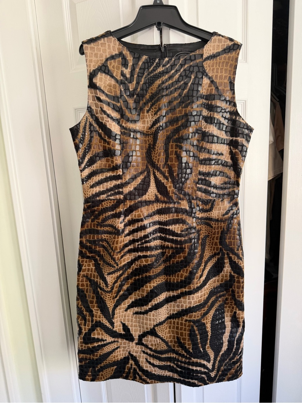 Selene Sport Brown and Black Animal-Print Mini Dress